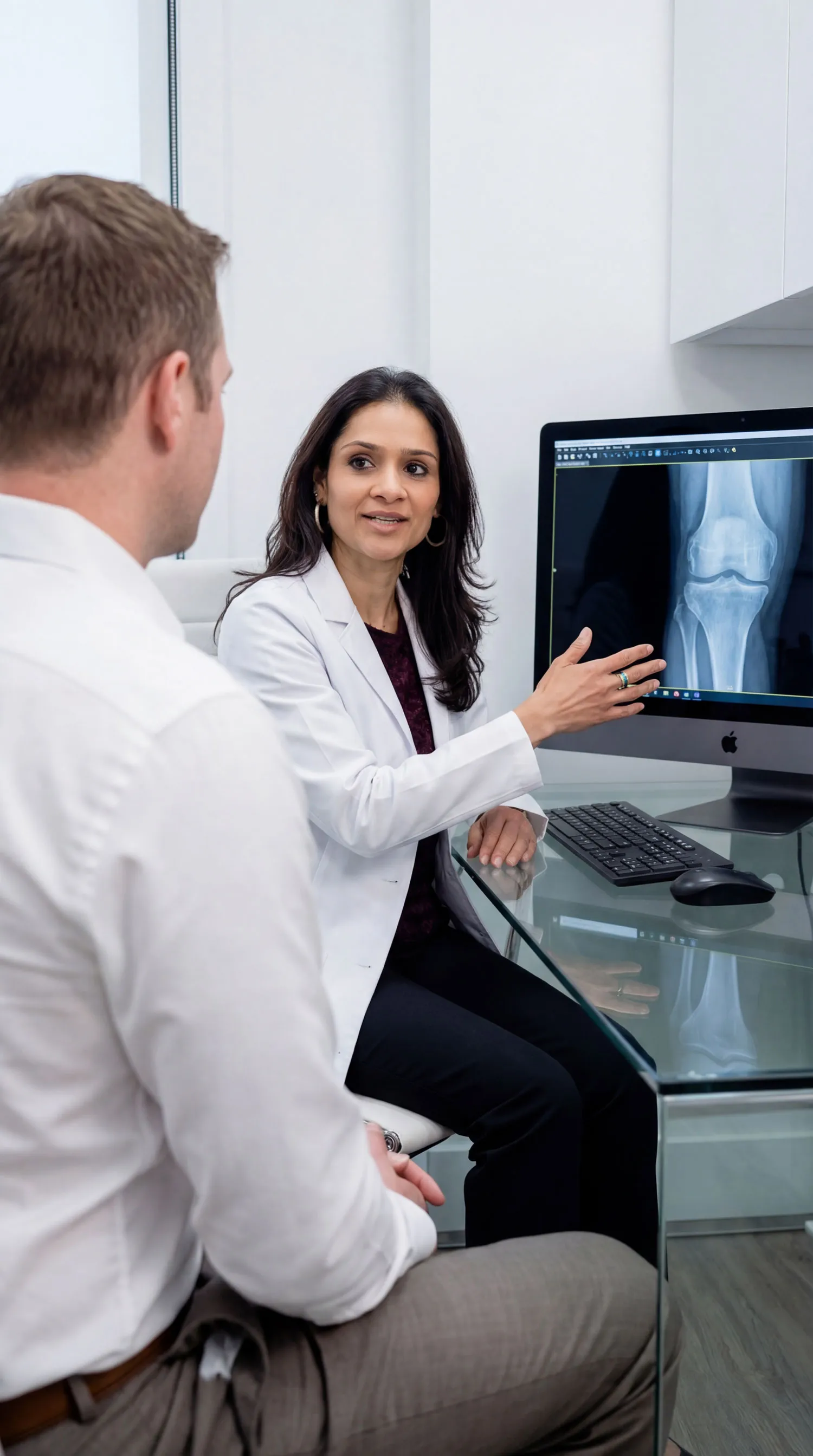 Dr. Deepti Agarwal in conversation during a consultation